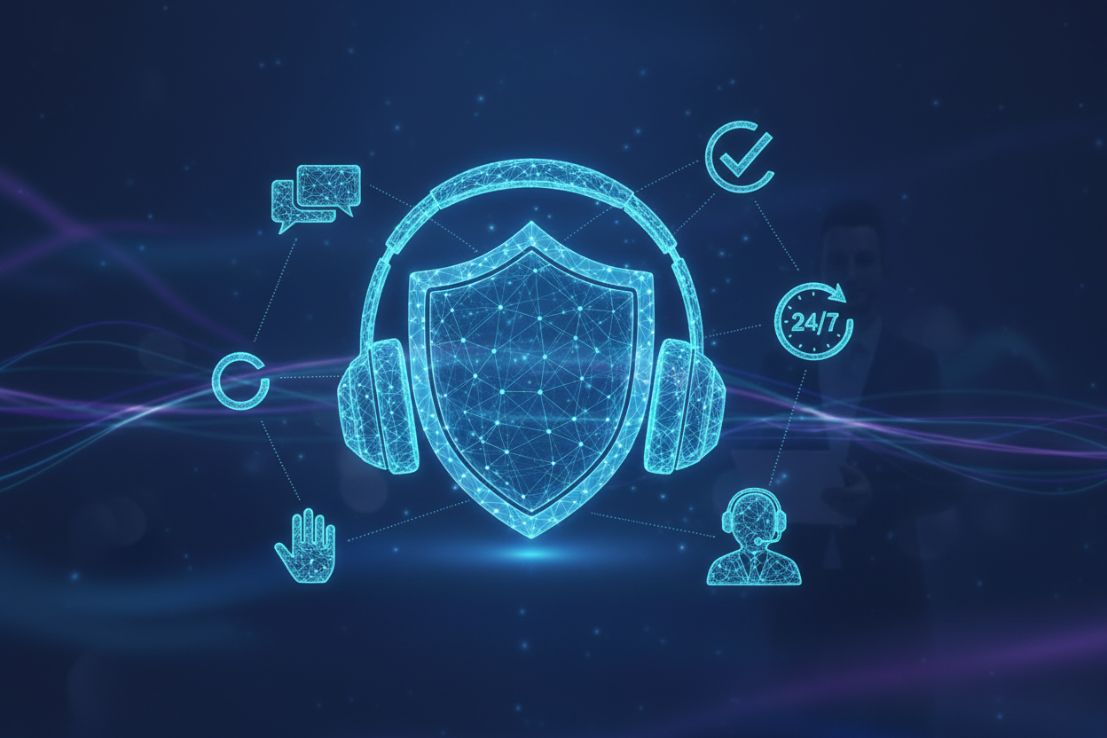 Support headphone shield with elements